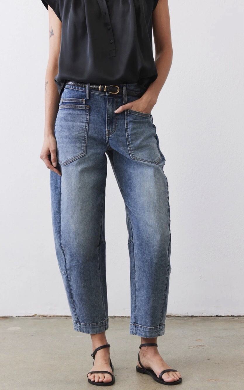 NEW Ruti Denim The Slouchy Jean 2.0 •2P•Wide Barrel Leg Jeans Vintage Wave $269